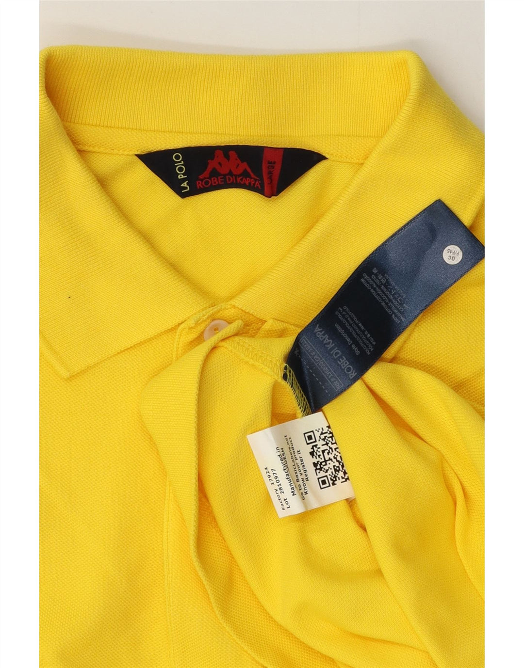 Polo KAPPA Uomo Large in Cotone Giallo