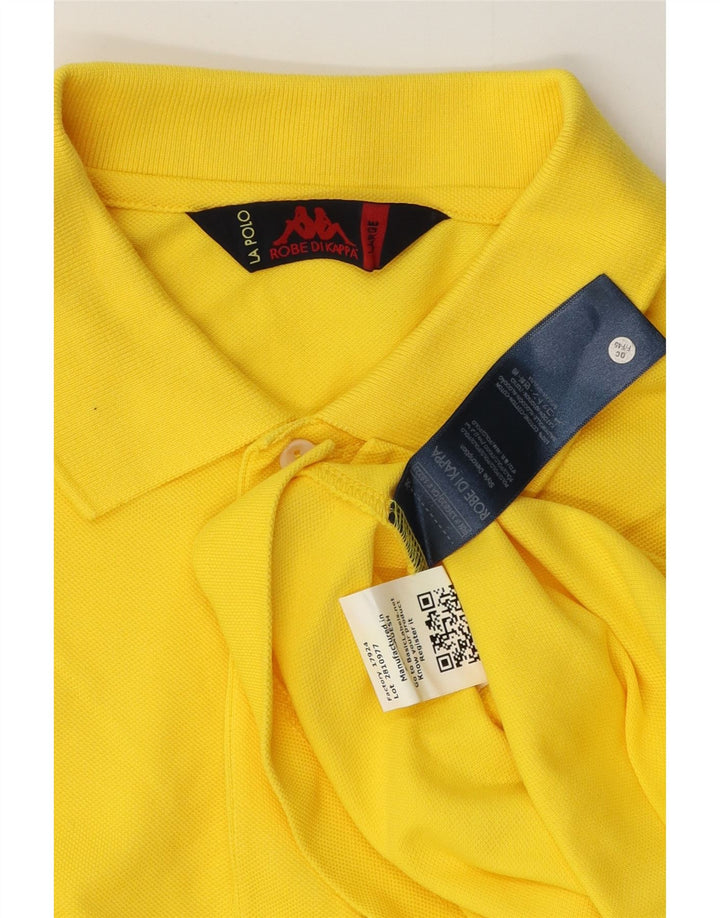 Polo KAPPA Uomo Large in Cotone Giallo