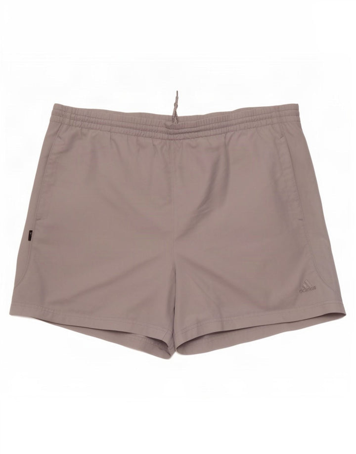 Pantaloncini sportivi da uomo Adidas XL poliestere grigio