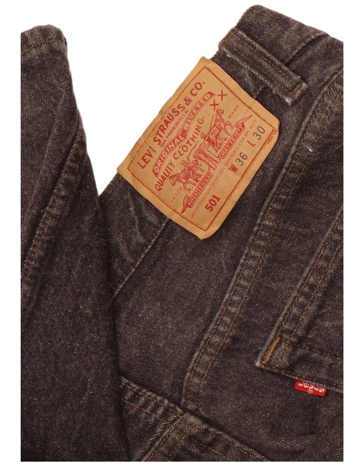 Levi's Uomo 501 Jeans dritti W36 L30 Grigi