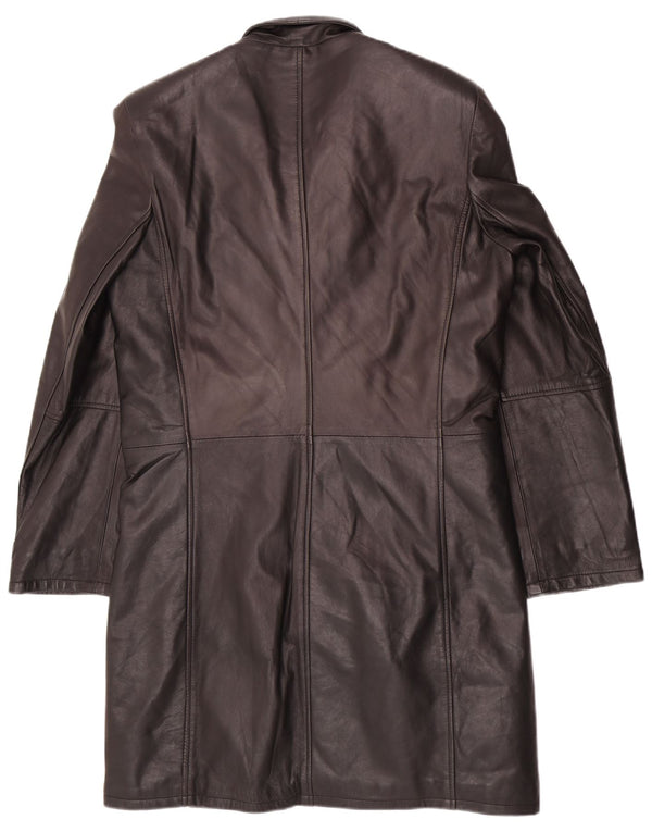 Cappotto in pelle da uomo Barone UK 36 piccolo nero