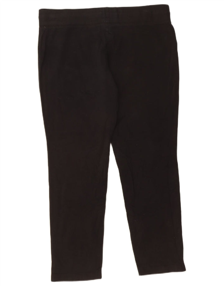 EDDIE BAUER Womens Tracksuit Trousers UK 16 Large Black Cotton