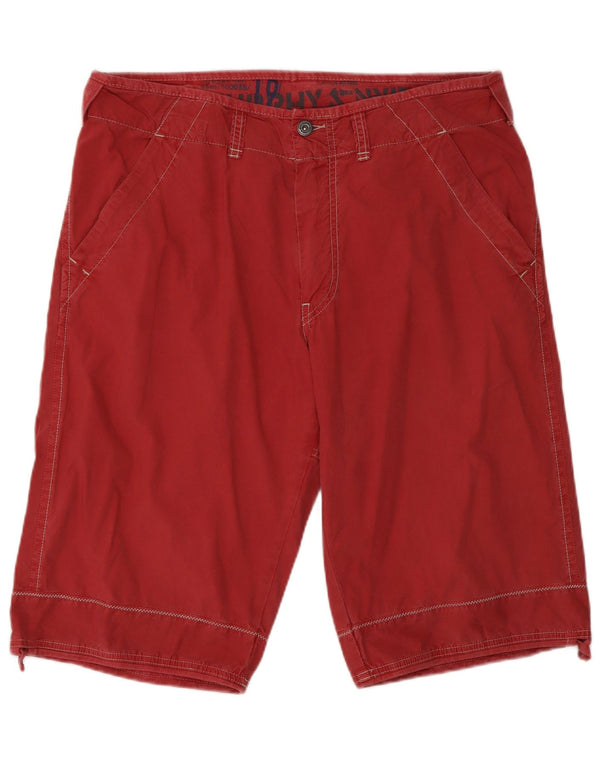 Pantaloncini chino da uomo Murphy & Nye W36 grandi in cotone rosso