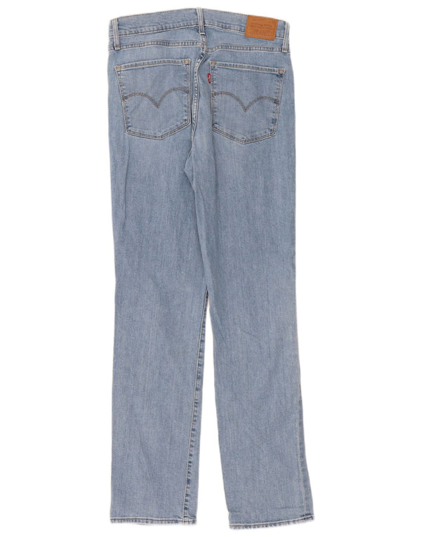 Jeans dritti a vita alta Levi's 724 da donna W29 L30 cotone blu