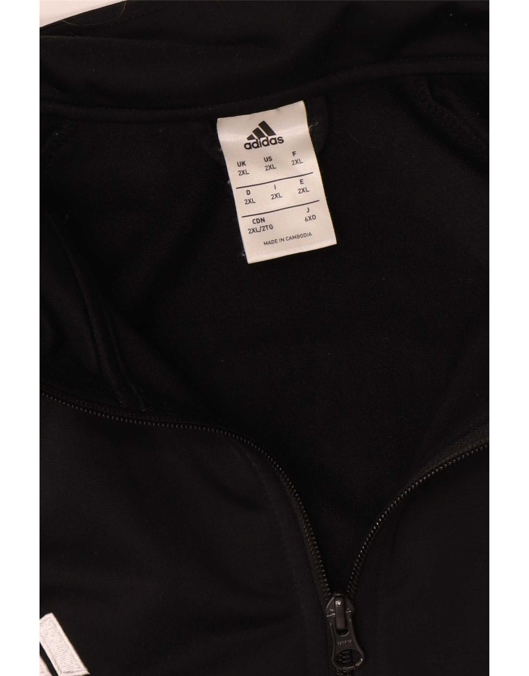 Giacca da ginnastica grafica da uomo Adidas 2XL nera in poliestere