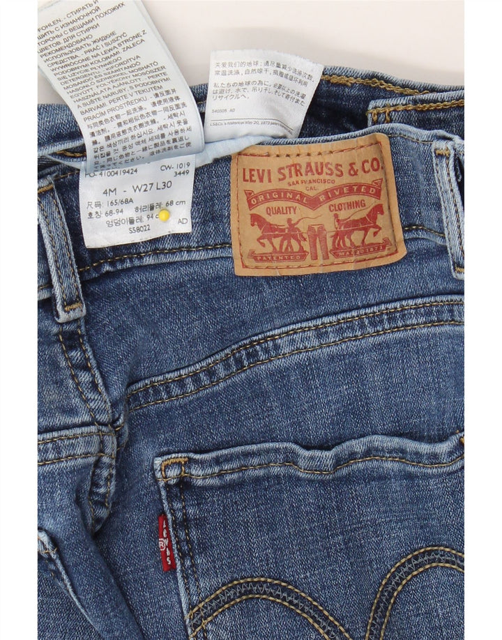 LEVI'S Womens Classic Straight Jeans US 4 Small W27 L30 Blue Cotton Vintage Levi's and Second-Hand Levi's from Messina Hembry 