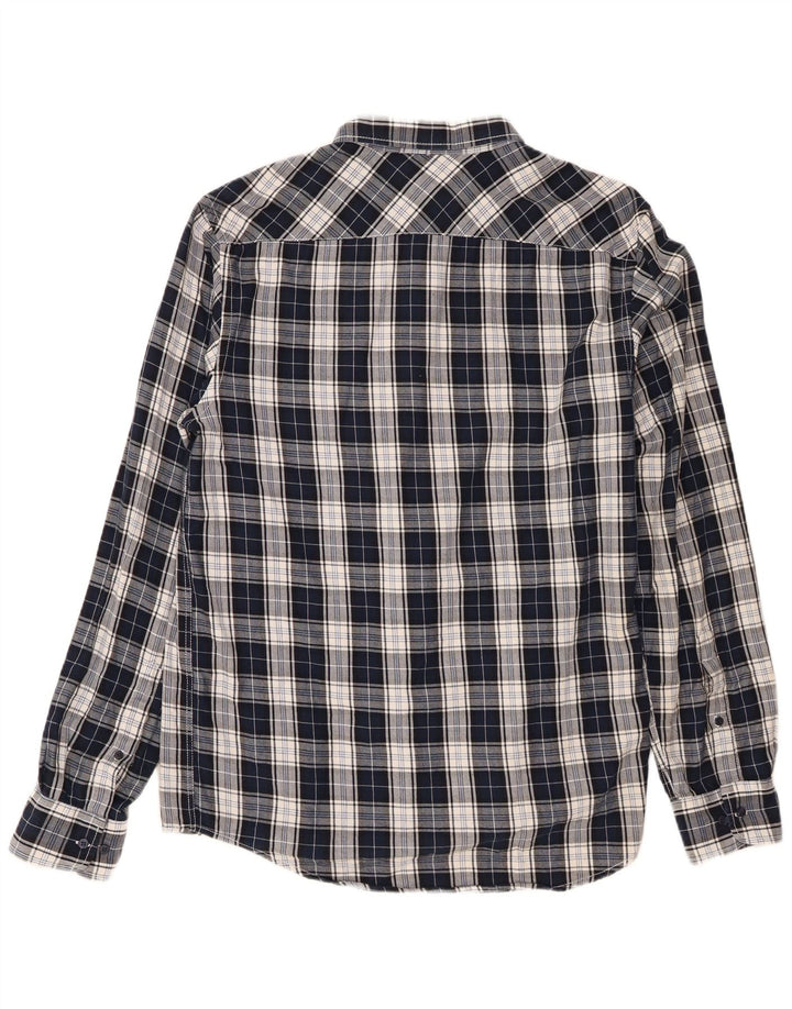 Camicia da uomo in flanella Murphy & Nye XL scozzese blu navy