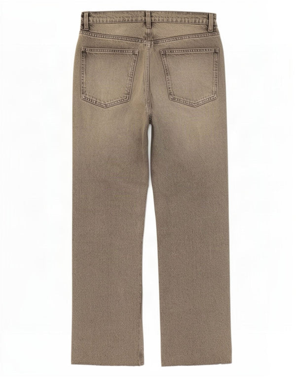 Jeans dritti da donna Zara EU 38 Small W28 L29 Cotone grigio