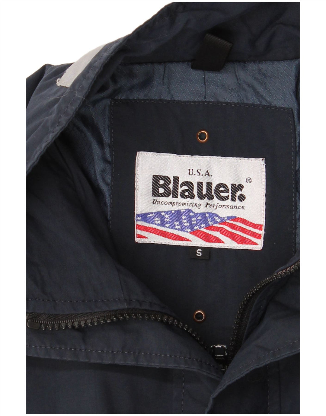 Giubbotto bomber da uomo Blauer UK 36 Small Blu Navy Colourblock
