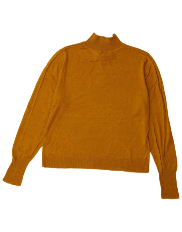 Maglione maglione collo alto da donna Zara UK 10 piccolo beige
