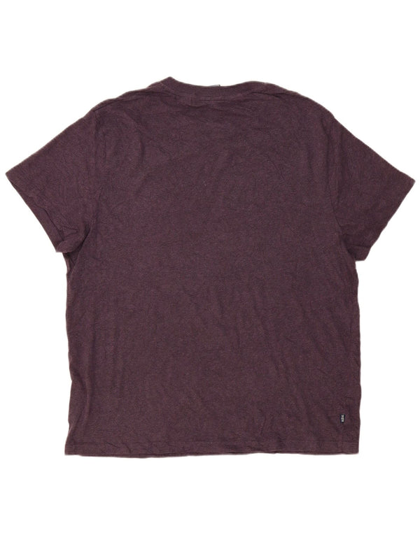 T-shirt da uomo Superdry Top 3XL cotone viola