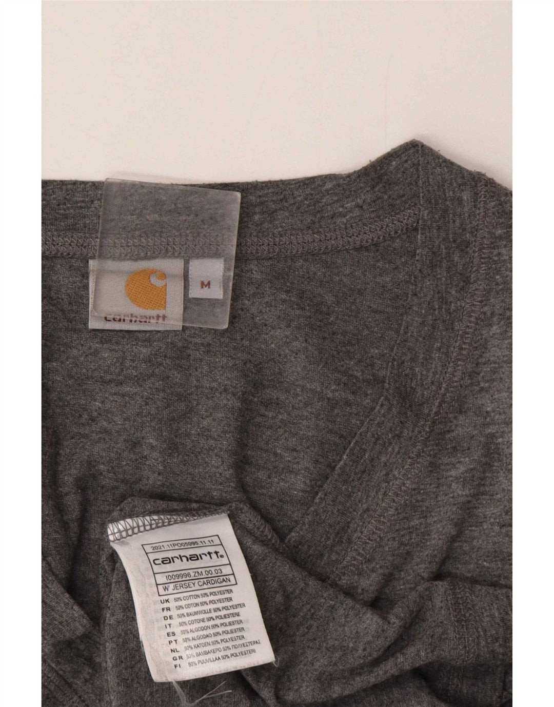 Maglione cardigan da donna Carhartt UK 14 Cotone grigio medio