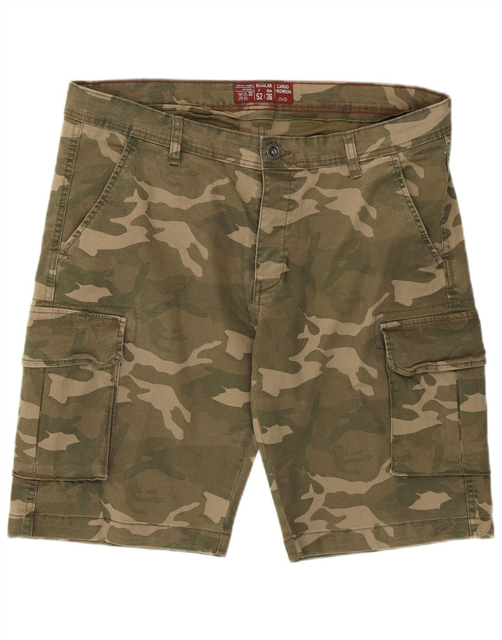Pantaloncini cargo da uomo OVS W36 Large Khaki Camouflage Cotton Army