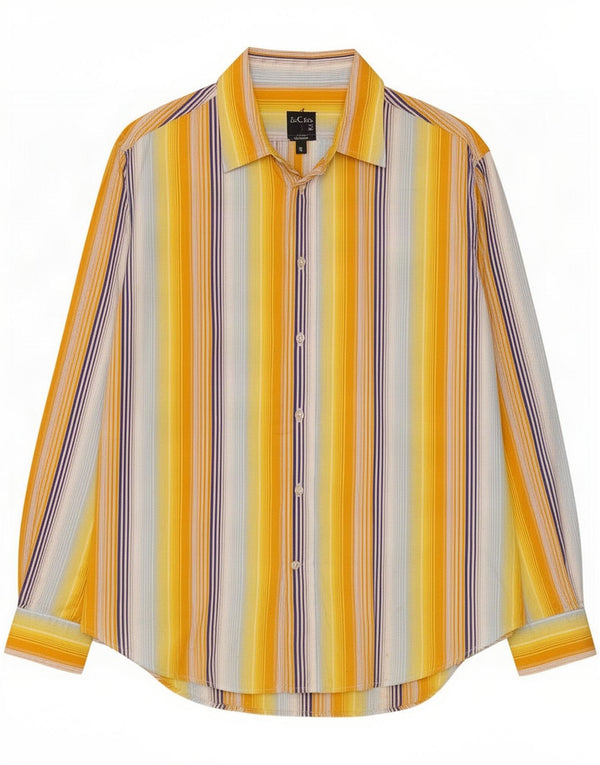 Camicia da uomo Massimo Dutti taglia 42 grande a righe gialle
