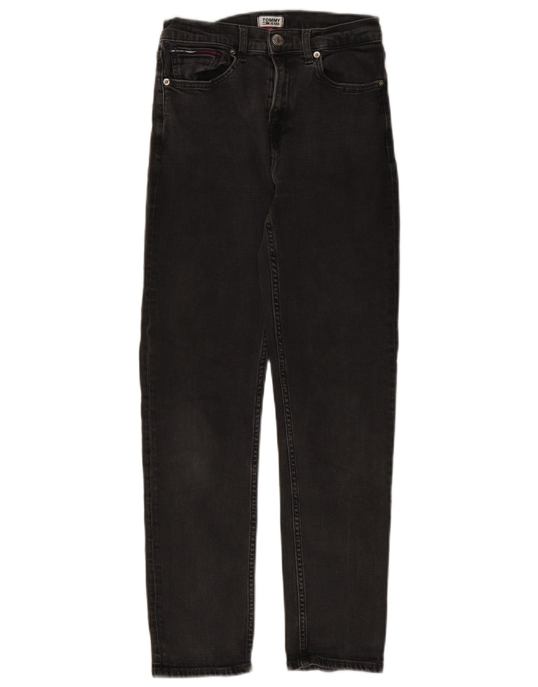 Jeans slim da donna Tommy Hilfiger W26 L27 cotone nero