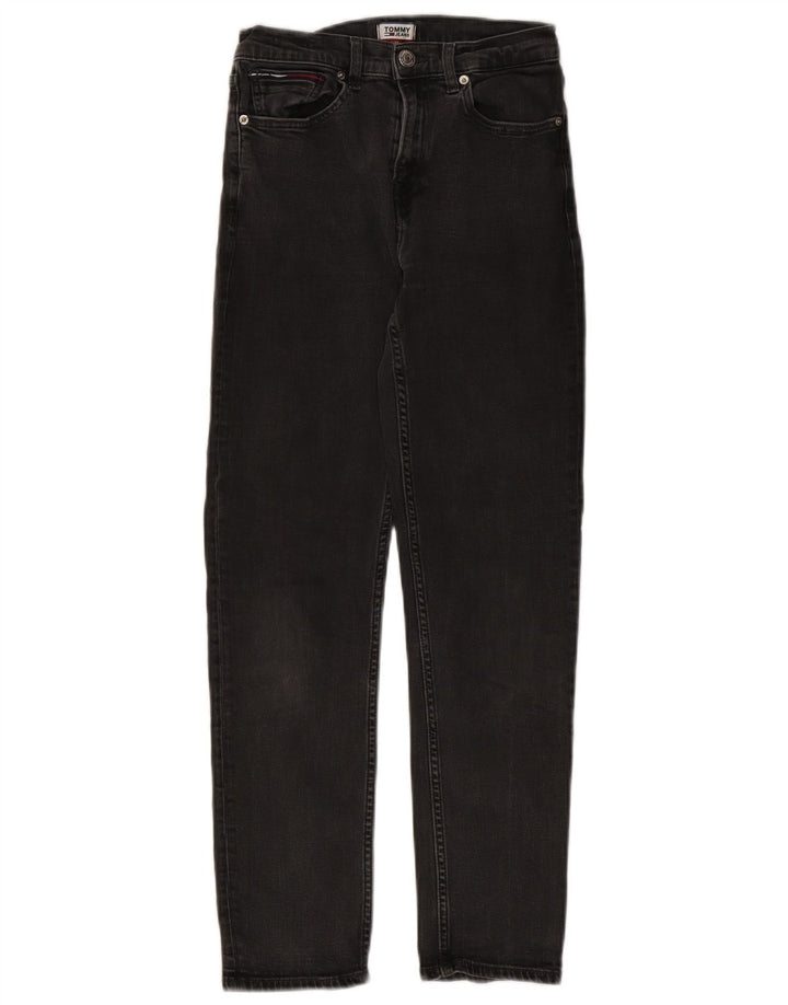 Jeans slim da donna Tommy Hilfiger W26 L27 cotone nero