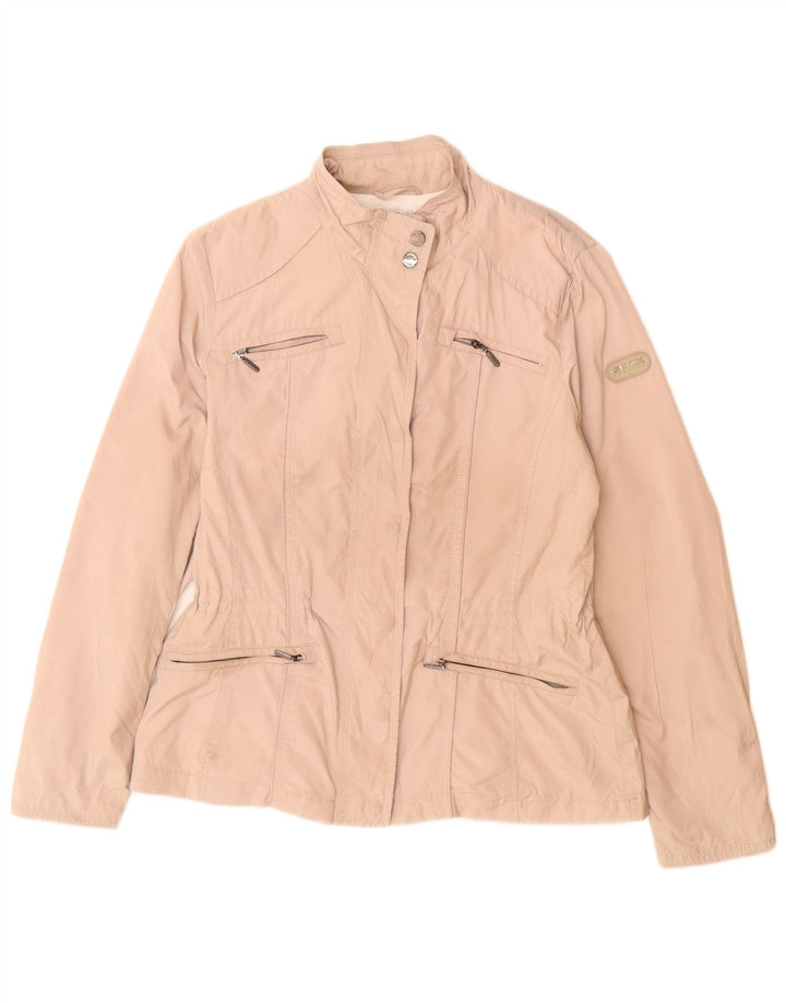 Geox Respira Giacca da donna Utility UK 10 Small Beige Poliestere