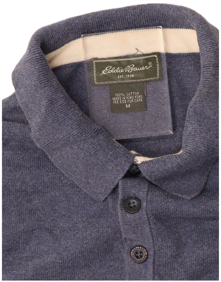 Polo da uomo EDDIE BAUER in cotone blu medio