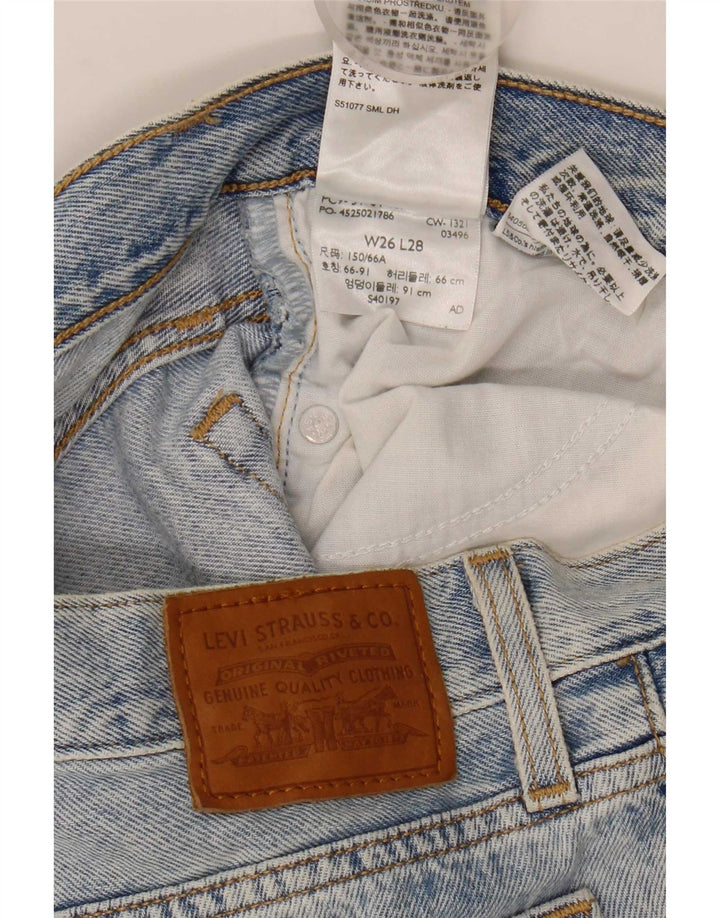 Jeans dritti Wedgie da donna Levi's W26 L28 cotone blu