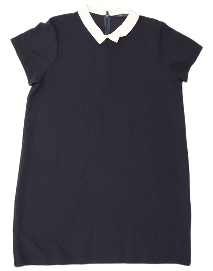 Abito a trapezio da donna Marks & Spencer UK 20 2XL poliestere blu navy