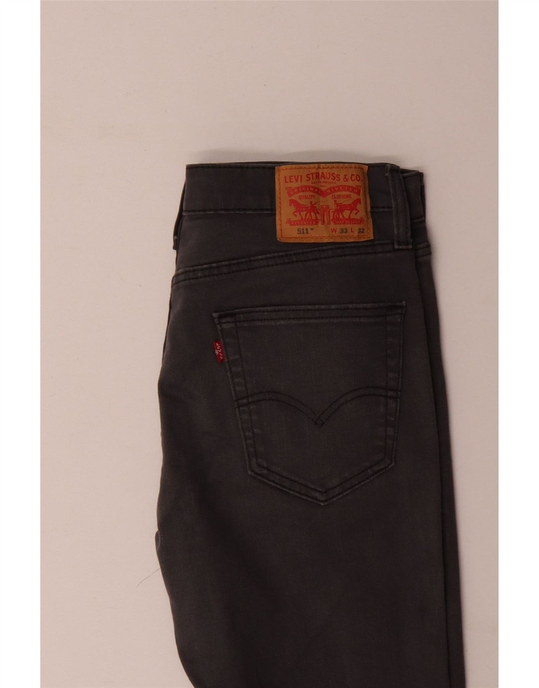Jeans Levi's Uomo 511 Slim W33 L32 Cotone Grigio