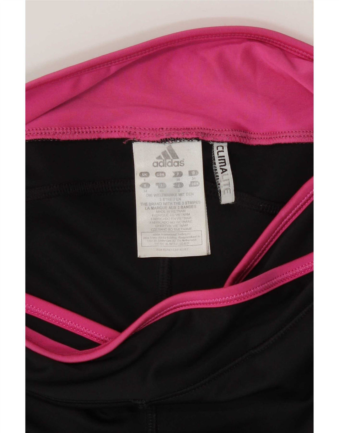 Leggings Adidas Climalite Capri da donna UK 8 Small Poliestere nero