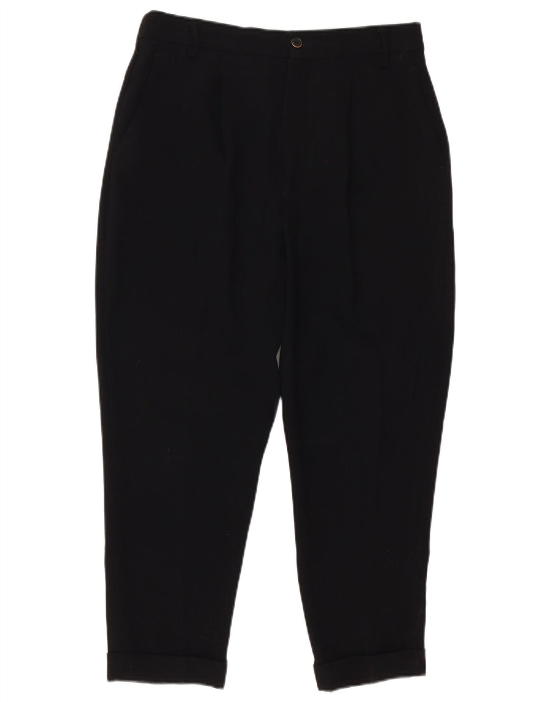 Pantaloni Capri affusolati da donna Zara medi W30 L23 neri