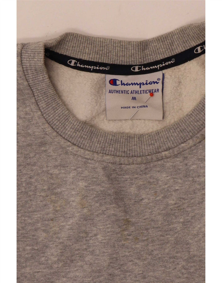 Felpa con grafica corta da donna Champion UK 14 Grigio medio chiazzato