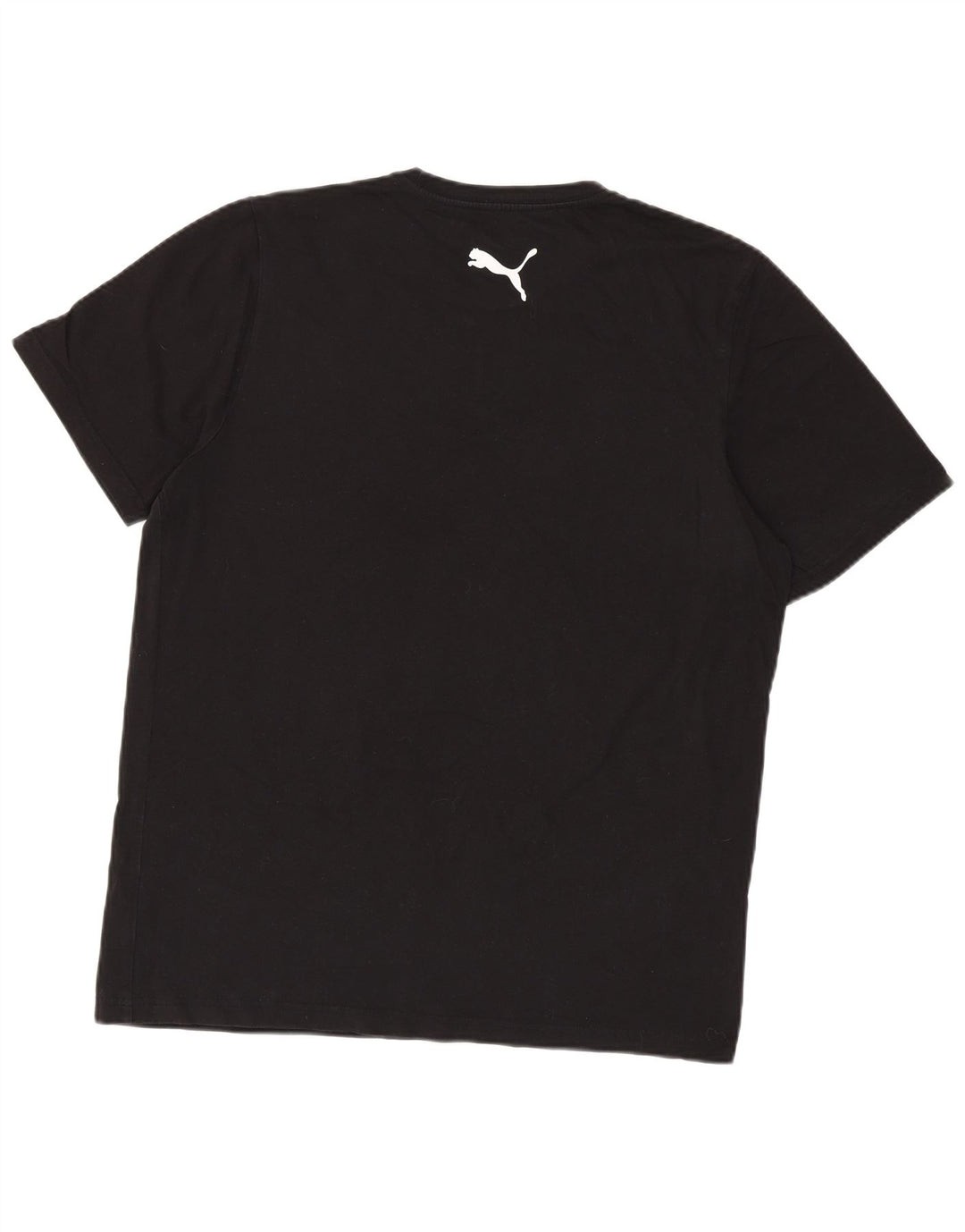 T-shirt da uomo Puma Top Large in cotone nero