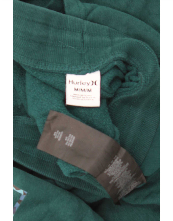 Pantaloni da tuta con grafica Hurley da uomo Joggers in cotone verde medio