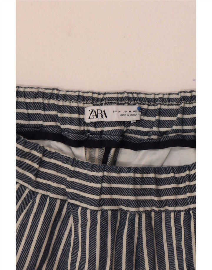 Pantaloncini sportivi da uomo Zara medi a righe blu navy