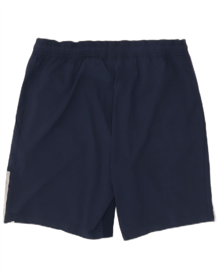 Pantaloncini sportivi da uomo Adidas Large blu navy in poliestere