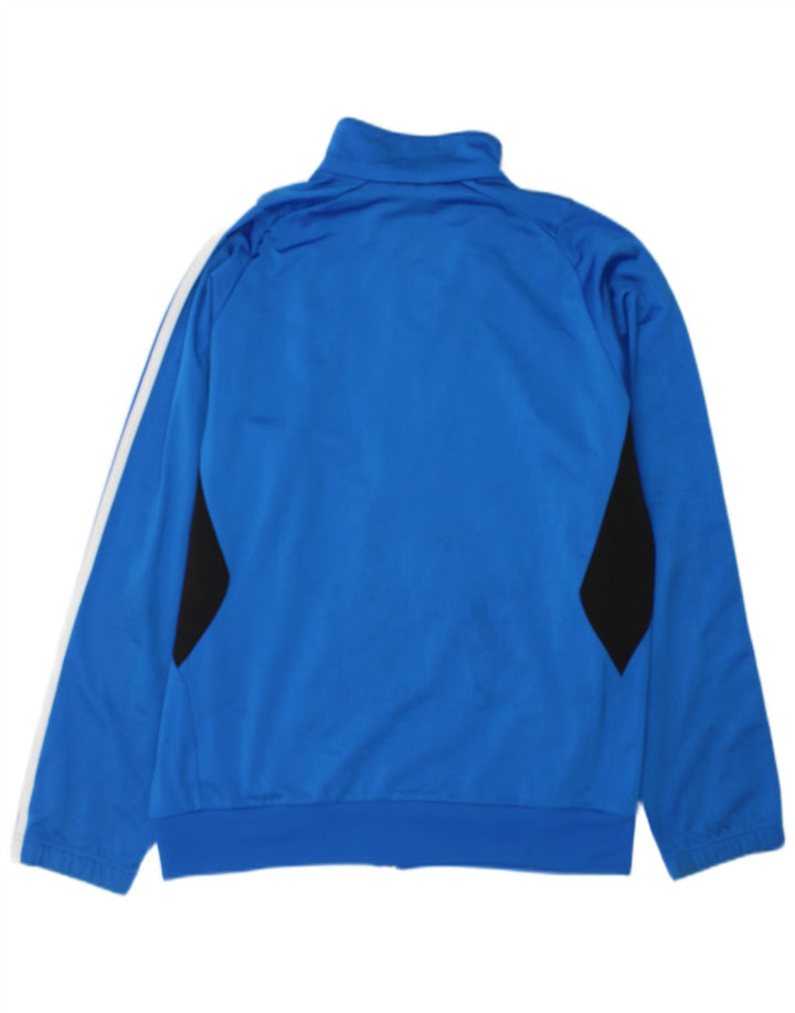 Giacca da ginnastica da uomo Adidas Top Giacca in poliestere color block blu medio
