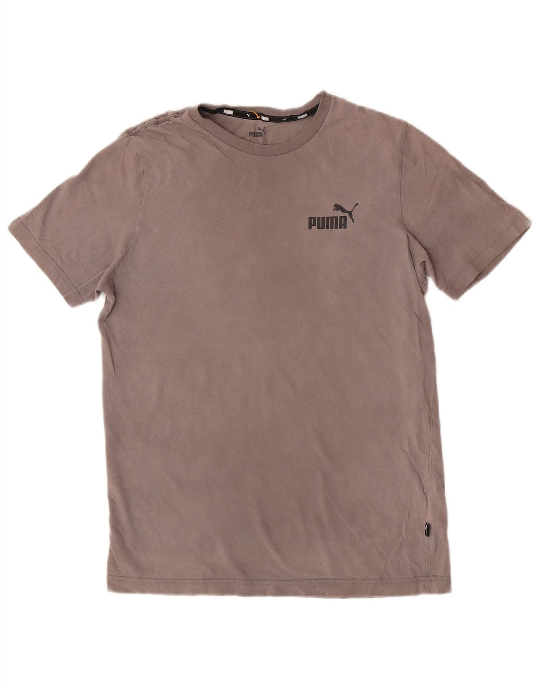 T-shirt da uomo Puma Top Small in cotone grigio