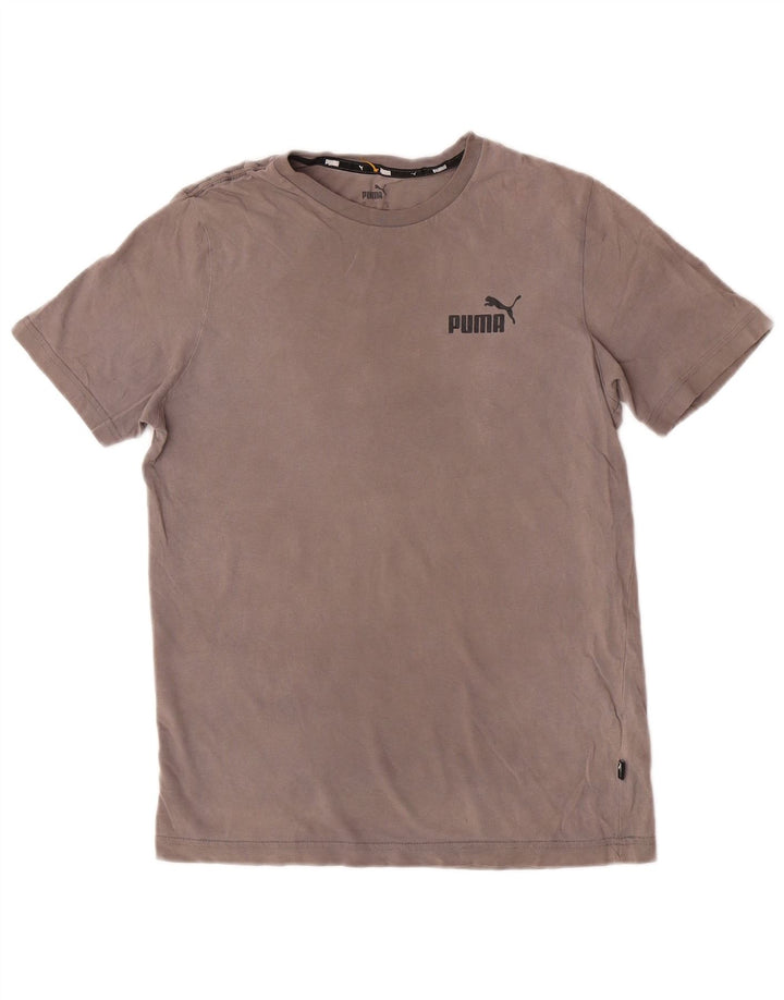 T-shirt da uomo Puma Top Small in cotone grigio