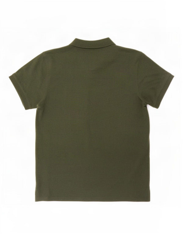 Polo da uomo Gant grande in cotone verde