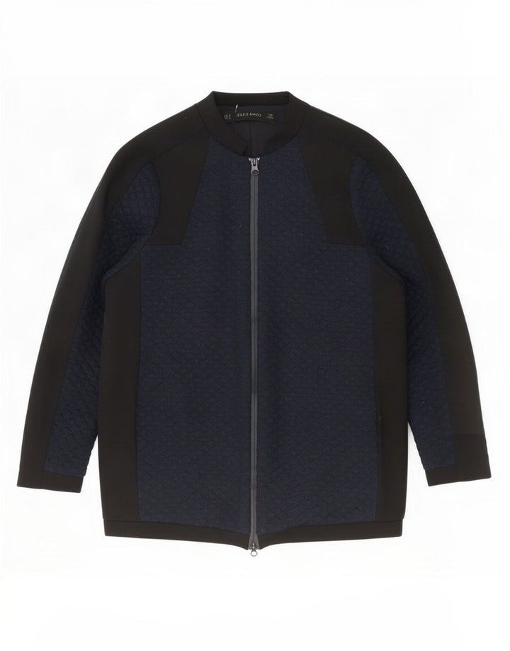 Giubbotto bomber oversize da donna Zara UK 10 piccolo blu navy color block