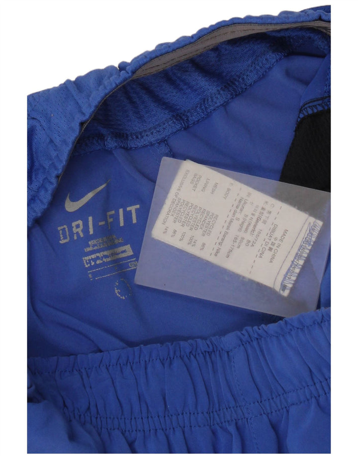 Pantaloncini sportivi Nike da uomo Dri Fit piccoli blu in poliestere color block