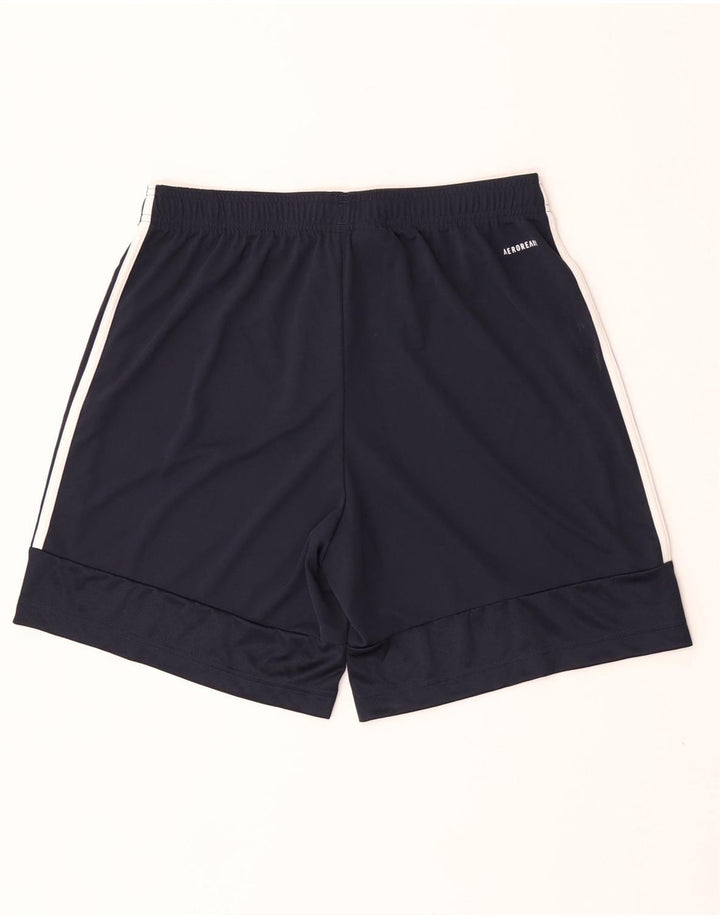 Pantaloncini sportivi Adidas Aeroready da uomo medi in poliestere blu navy