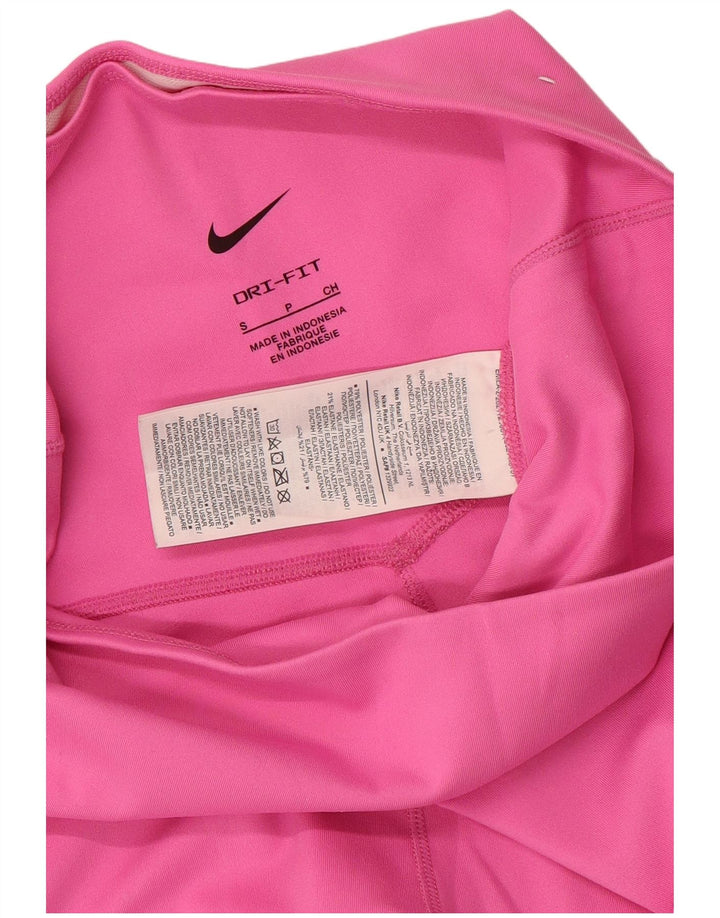 Pantaloncini sportivi Nike da donna Dri Fit UK 8 piccoli poliestere rosa