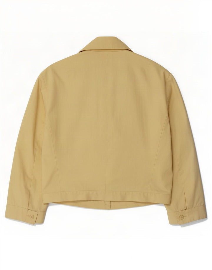 Giubbotto Bomber Crop Donna Gianfranco Ferre IT 44 Cotone Giallo Medio