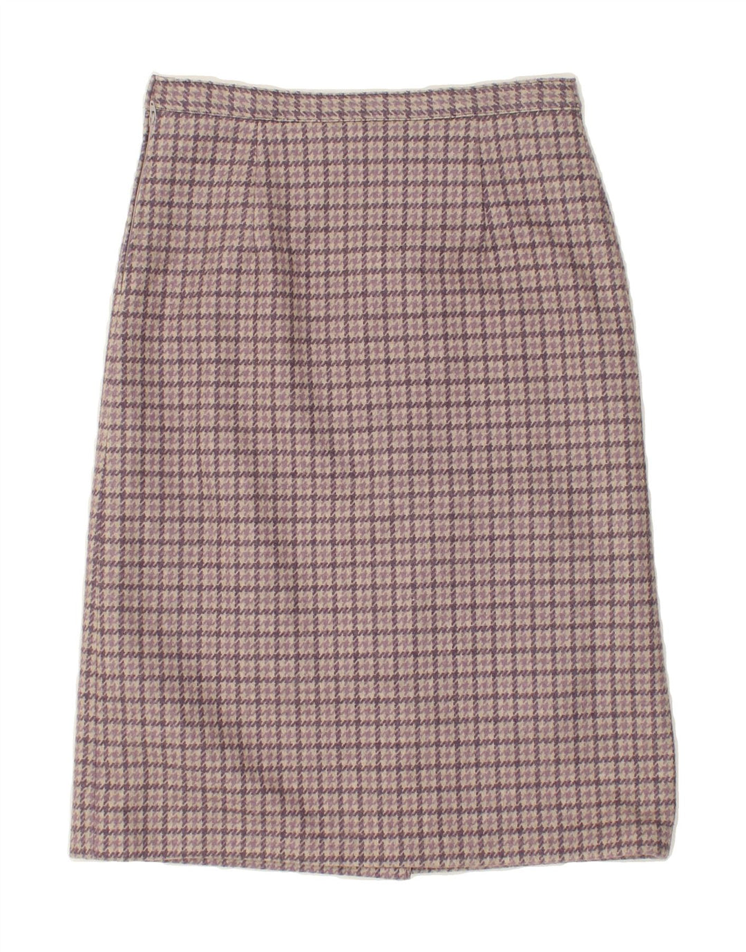VINTAGE Womens Straight Skirt W30 Medium Grey Houndstooth Vintage Vintage and Second-Hand Vintage from Messina Hembry 