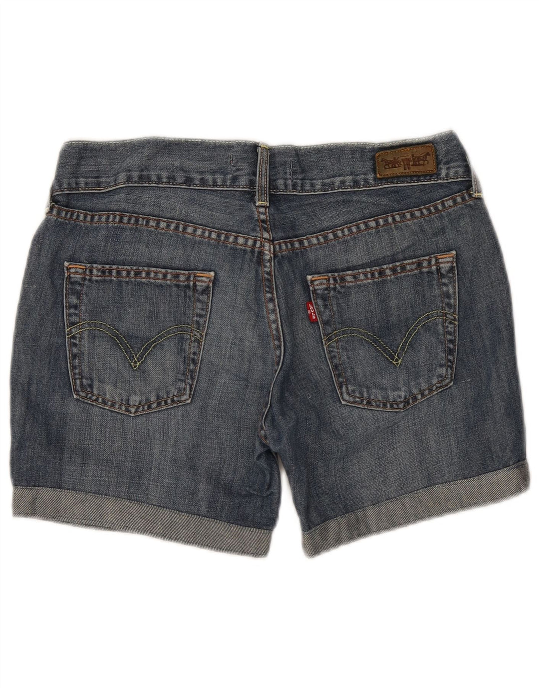 Pantaloncini di jeans da donna Levi's W32 Large in cotone blu