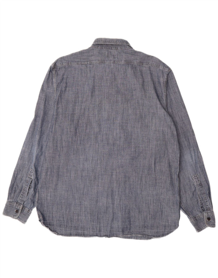 DOCKERS Camicia da uomo grande blu navy