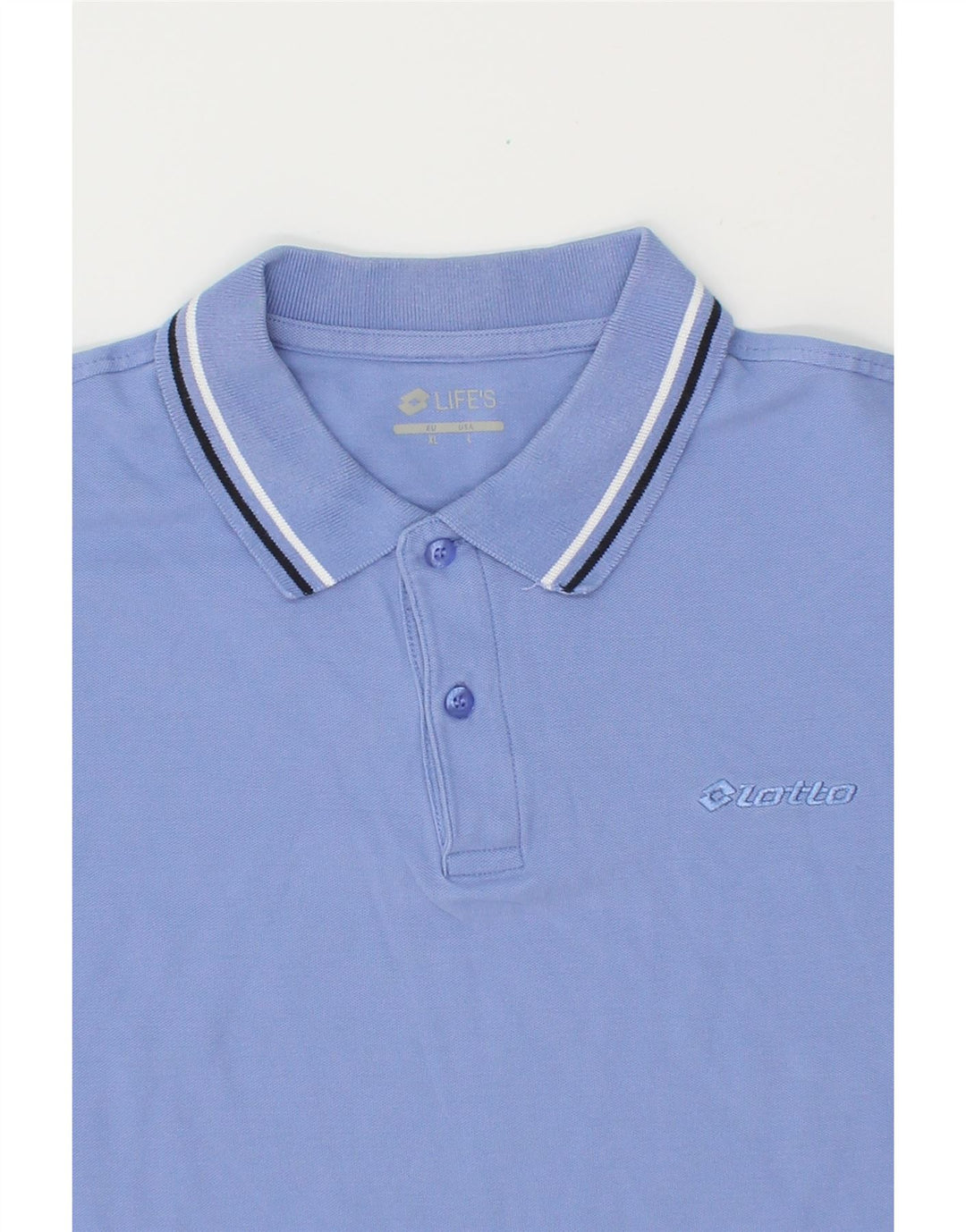 LOTTO Mens Polo Shirt XL Blue Vintage Lotto and Second-Hand Lotto from Messina Hembry 