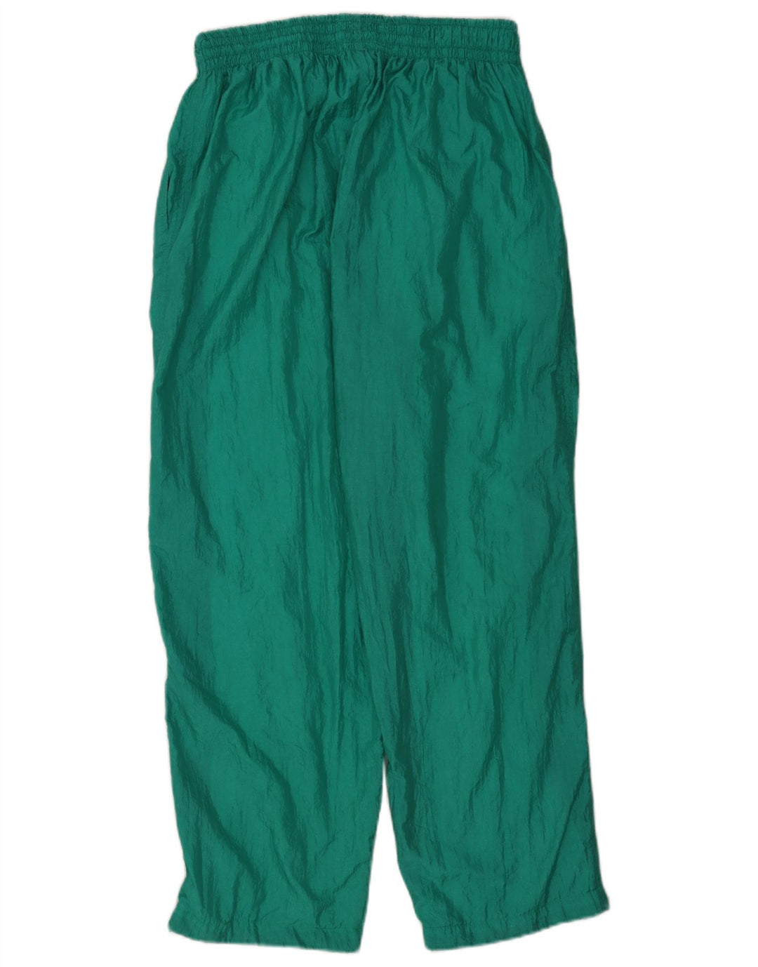 Pantaloni da tuta vintage da uomo grandi in nylon color block verde