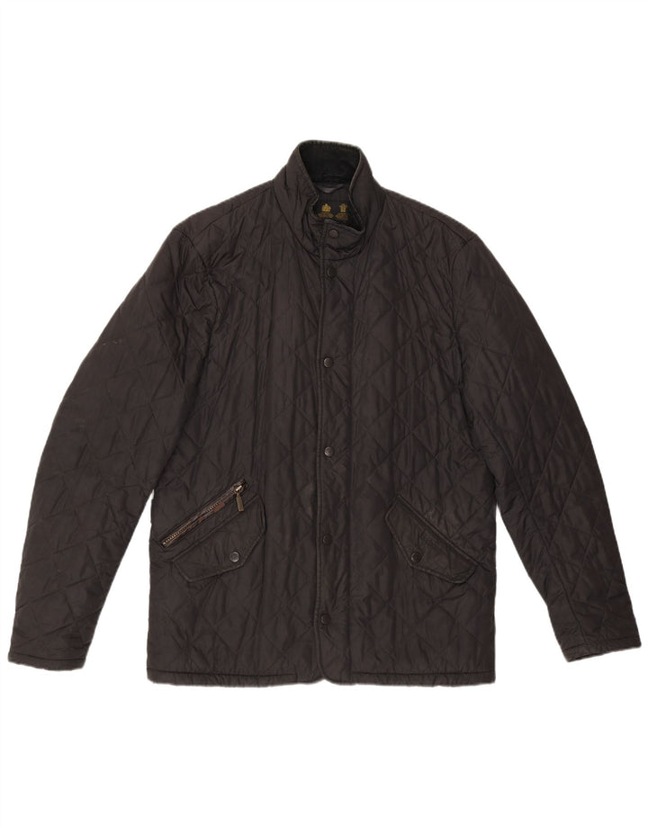 Giacca trapuntata da uomo Barbour UK 36 piccola nera