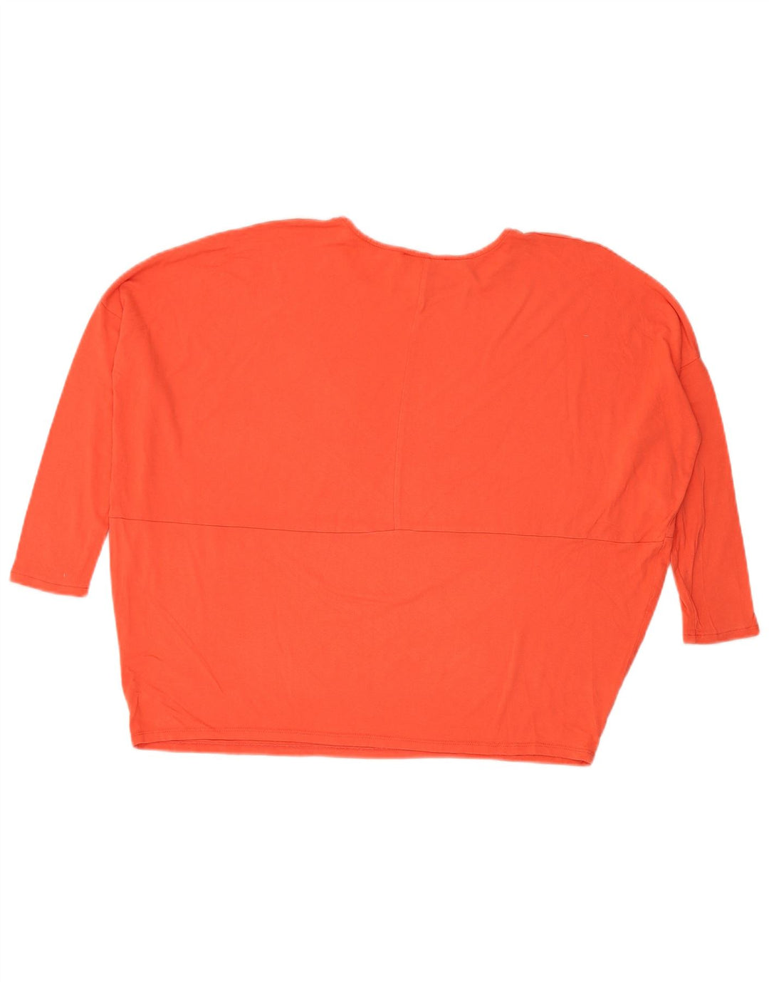 Top oversize da donna di Dack con maniche a 3/4 UK 10 piccola viscosa arancione