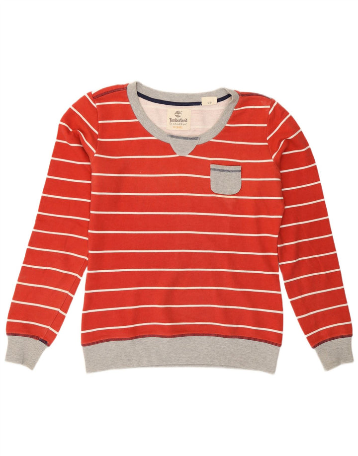 Felpa oversize da donna Timberland UK 10 piccola a righe rosse