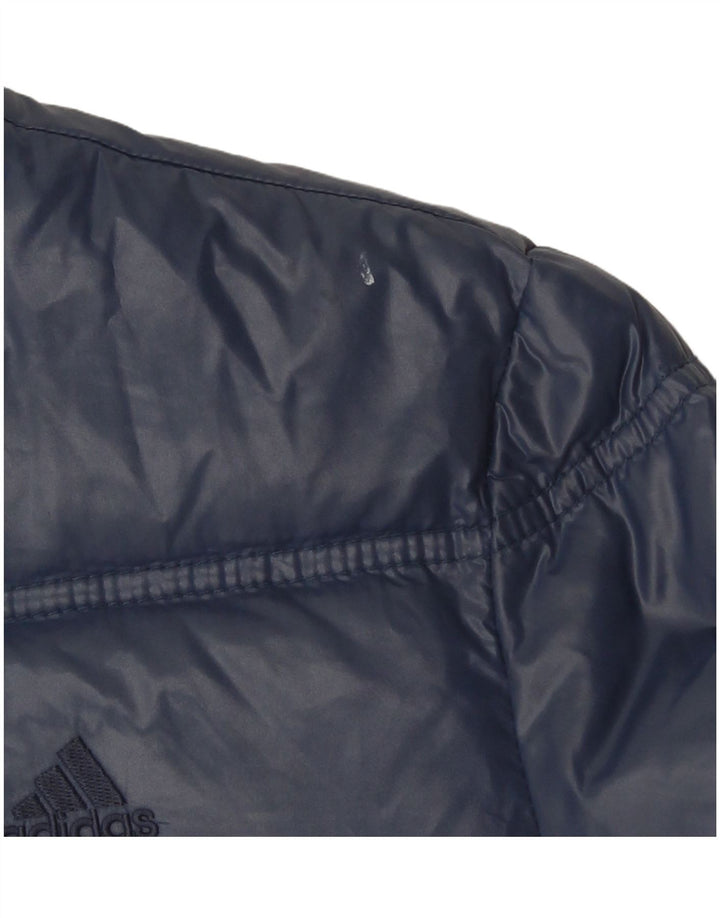 Giacca imbottita da donna Adidas UK 12 media blu navy in poliammide